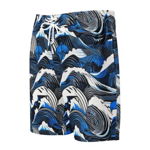 Cobalt Undertow on a Men's Board Shorts