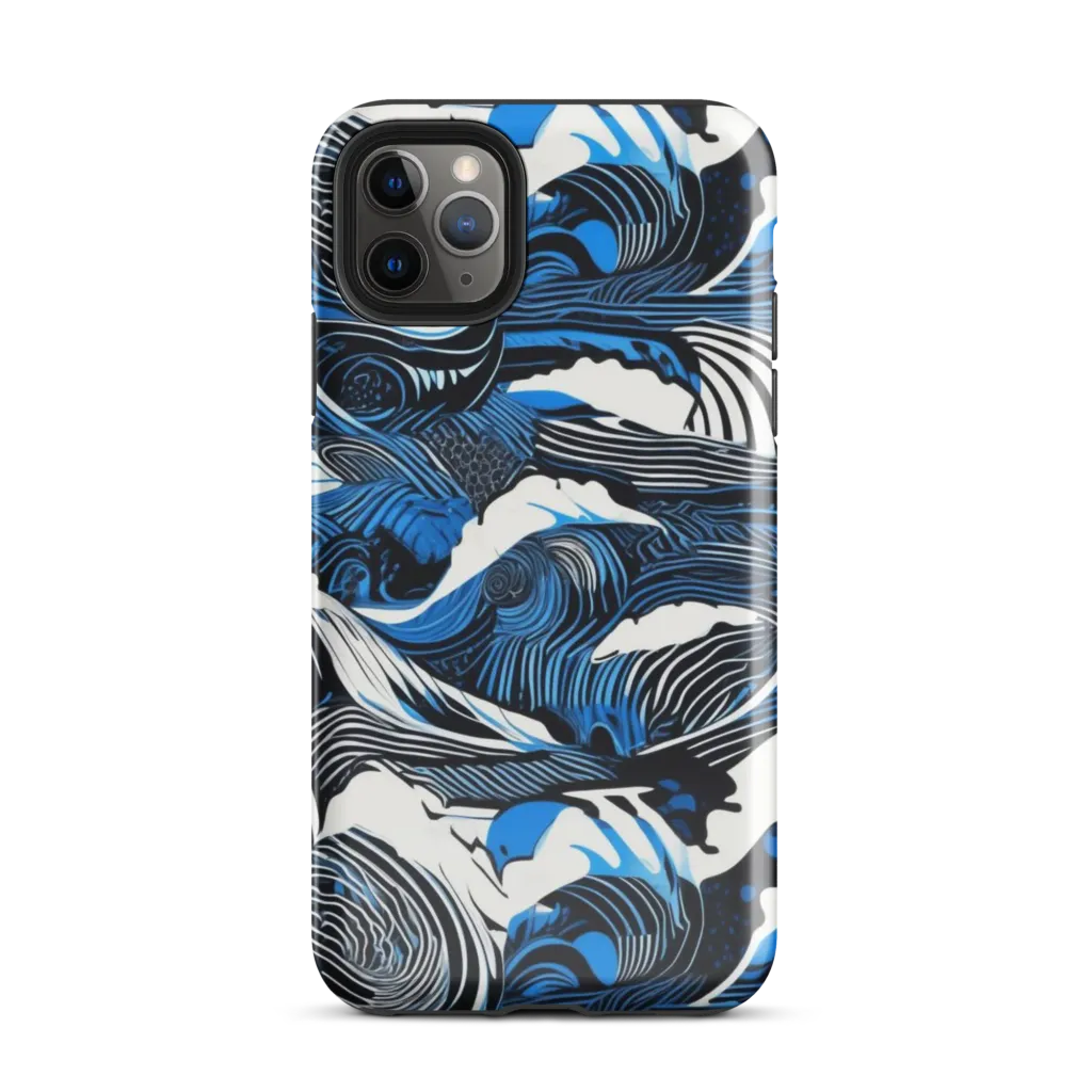 Cobalt Undertow on Tough Case for iPhone® — Front