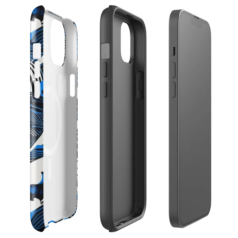 Cobalt Undertow on MagSafe Tough Case for iPhone® — Front