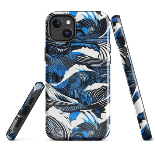 Cobalt Undertow on a MagSafe Tough Case for iPhone®