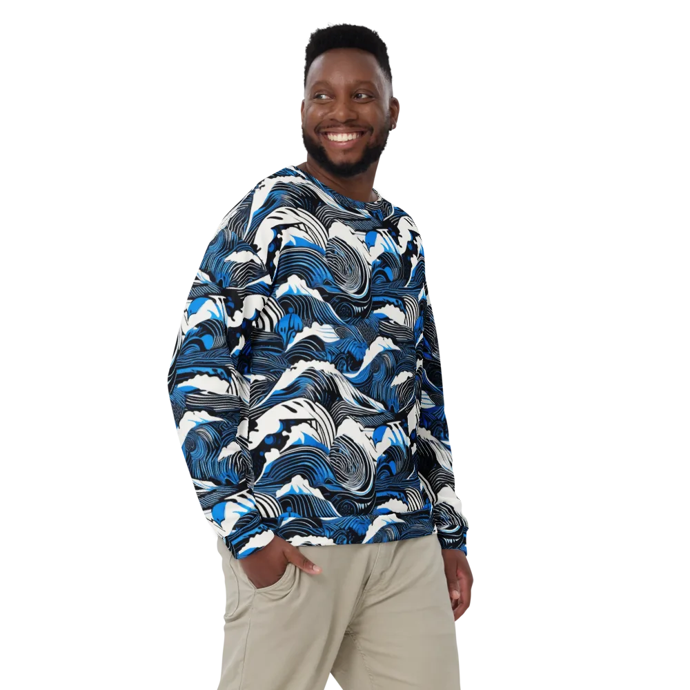 Cobalt Undertow on Sweatshirt — Front