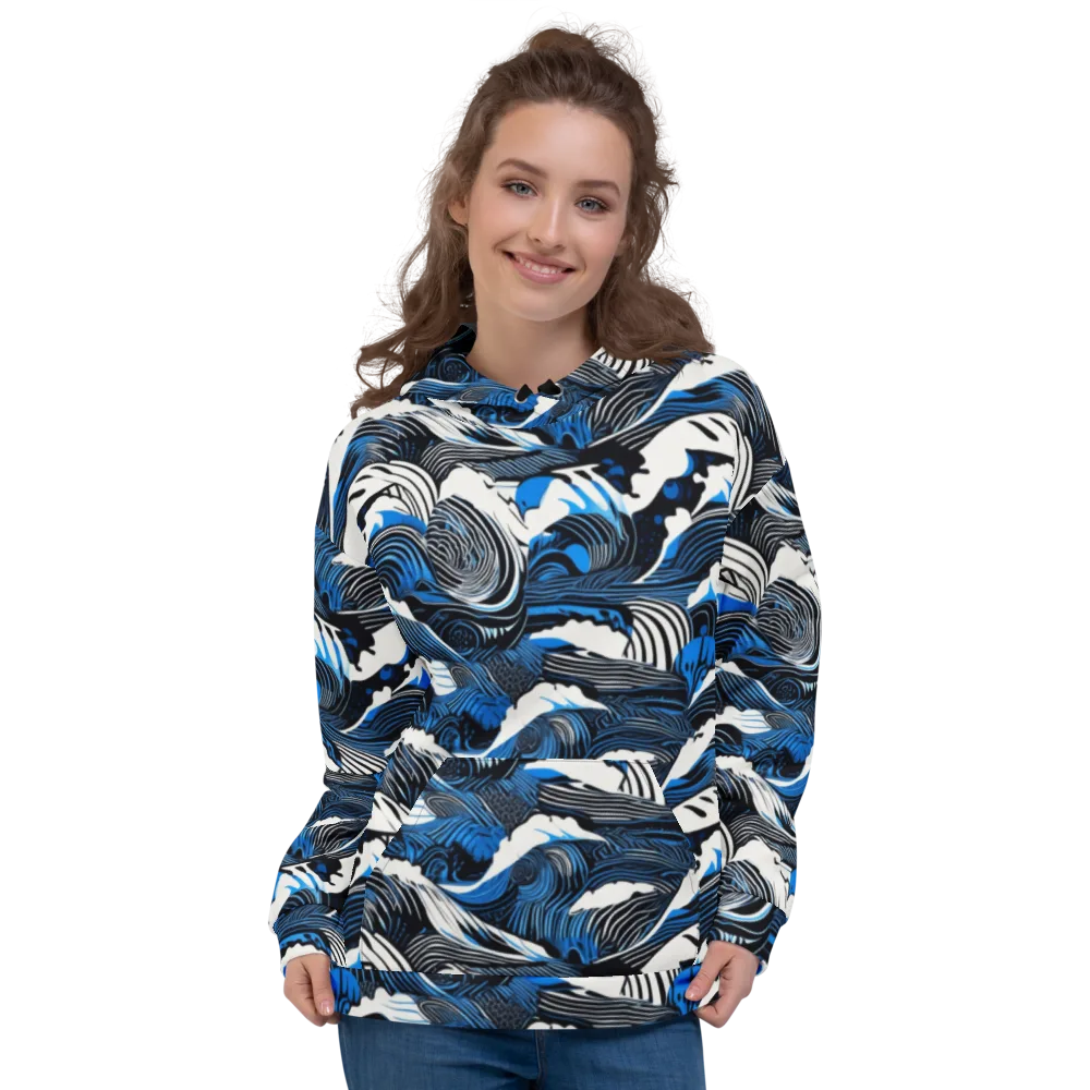 Cobalt Undertow on Hoodie — Front