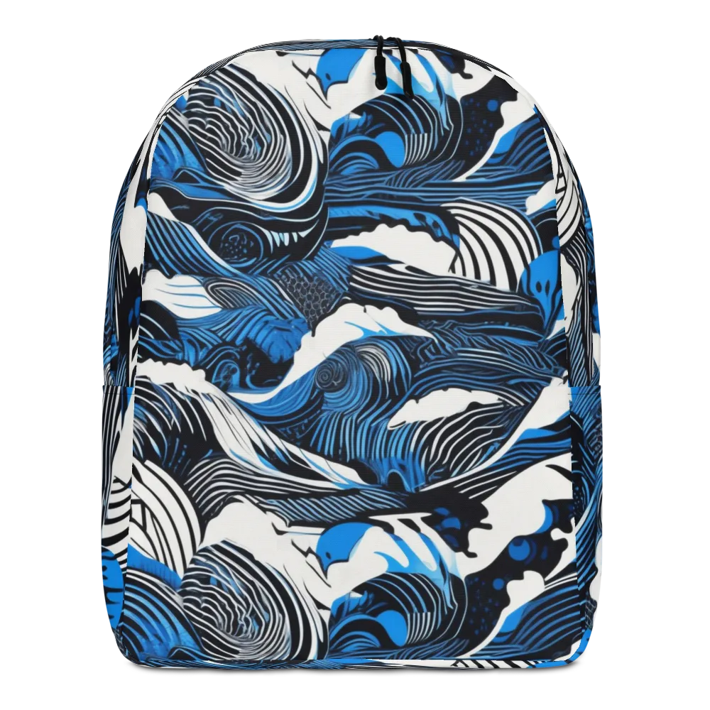 Cobalt Undertow on Minimalist Backpack — Front