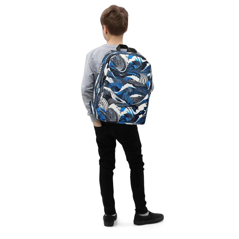 Cobalt Undertow on Minimalist Backpack — Right Front