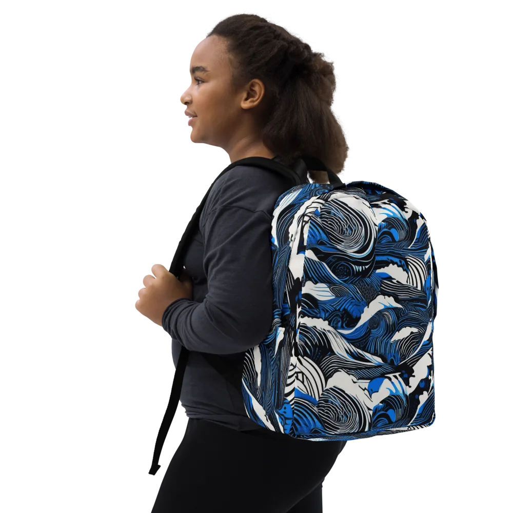 Cobalt Undertow on Minimalist Backpack — Right Front