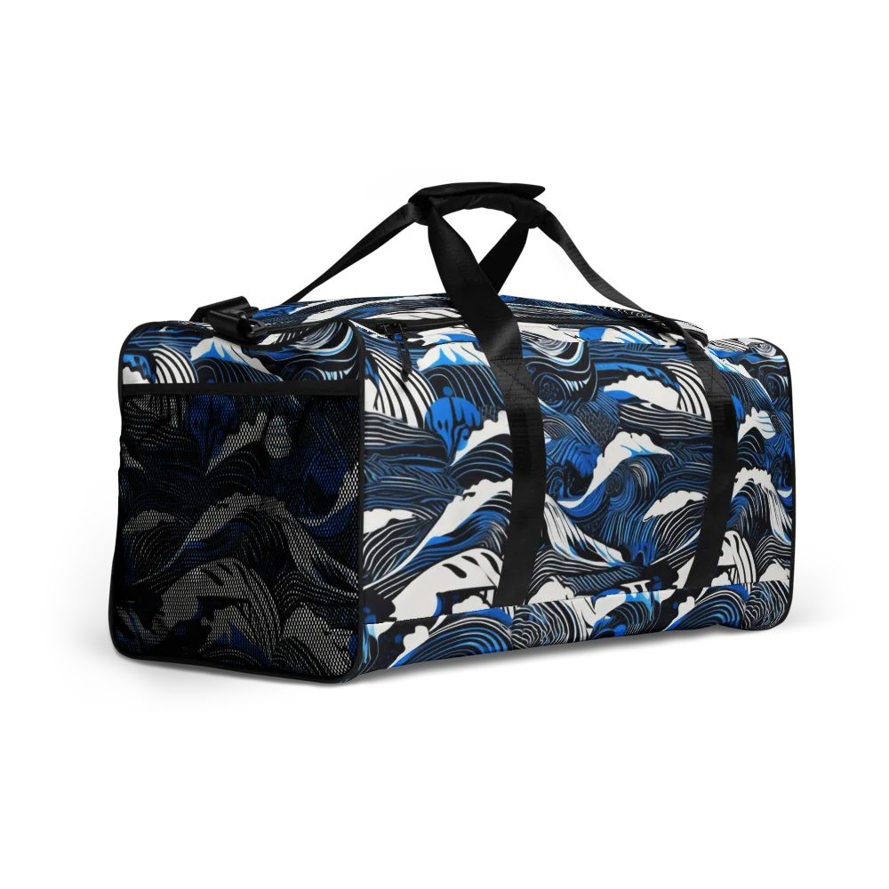 Cobalt Undertow on Duffle Bag — Right Front