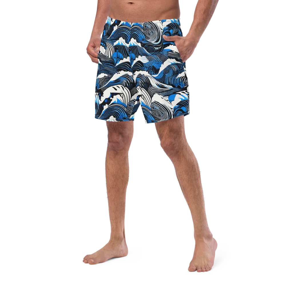 Cobalt Undertow on Swim Trunks — Left Front
