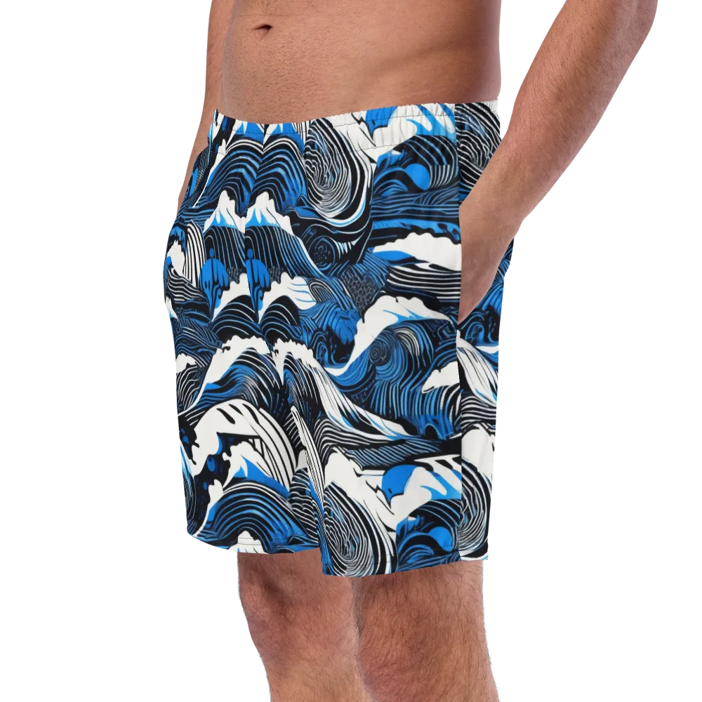 Cobalt Undertow on Swim Trunks — Left Front