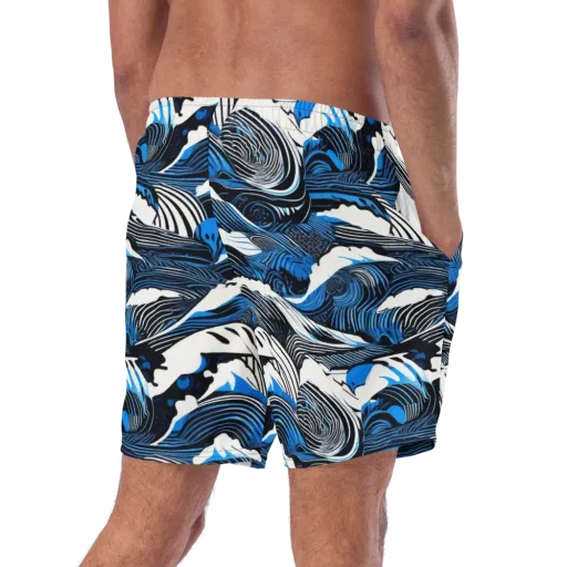 Cobalt Undertow on a Swim Trunks