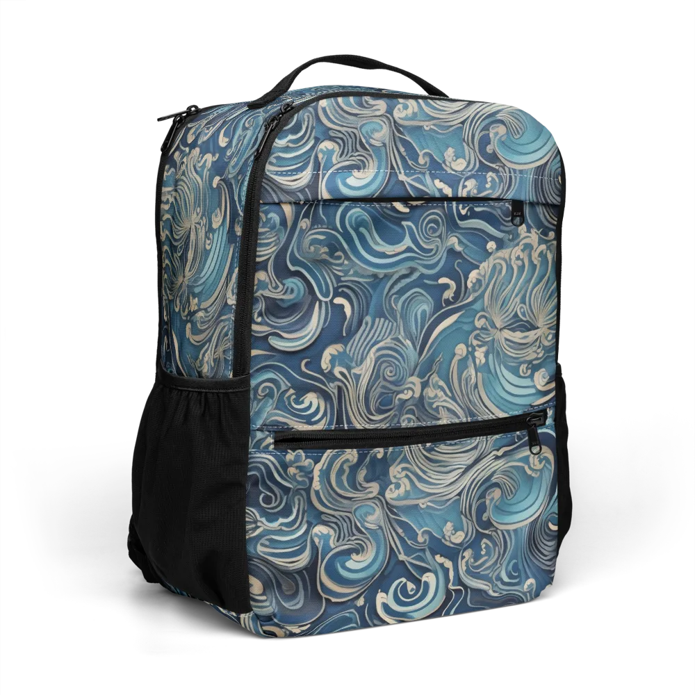 Tidal Arabesque on Utility Backpack — Right Front