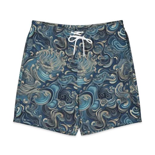 Tidal Arabesque on a Men's Board Shorts