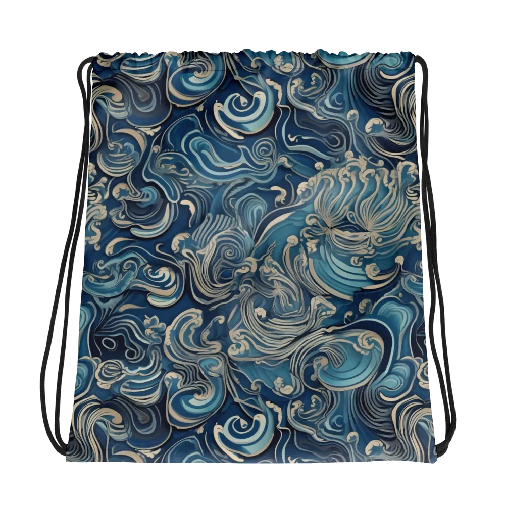 Tidal Arabesque on Drawstring Bag — Photo