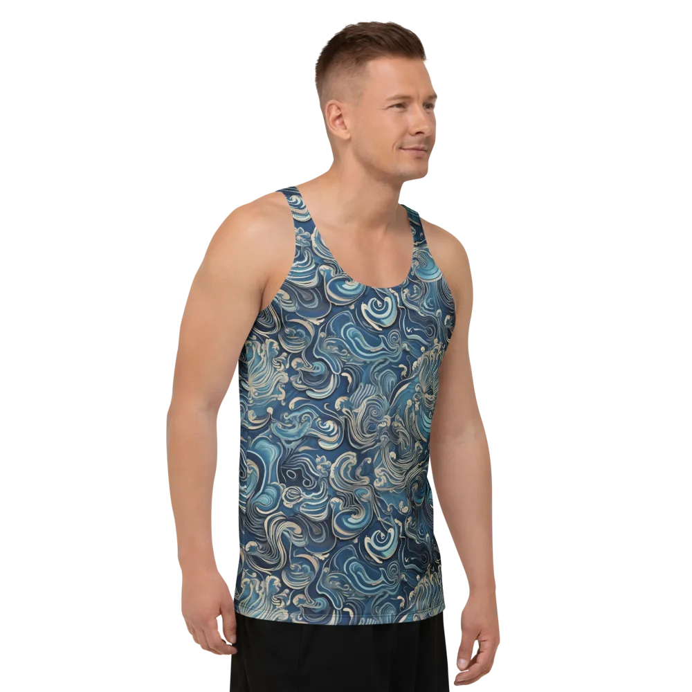 Tidal Arabesque on Men's Tank Top — Right Front