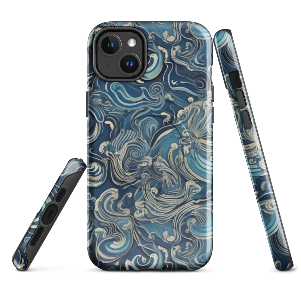 Tidal Arabesque on MagSafe Tough Case for iPhone® — Front