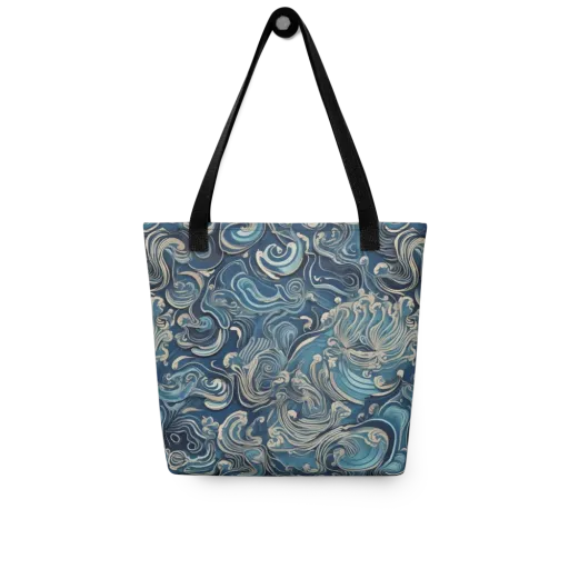 Tidal Arabesque on a Tote Bag
