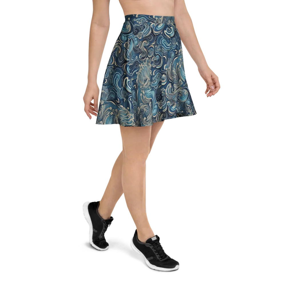Tidal Arabesque on Skater Skirt — Right