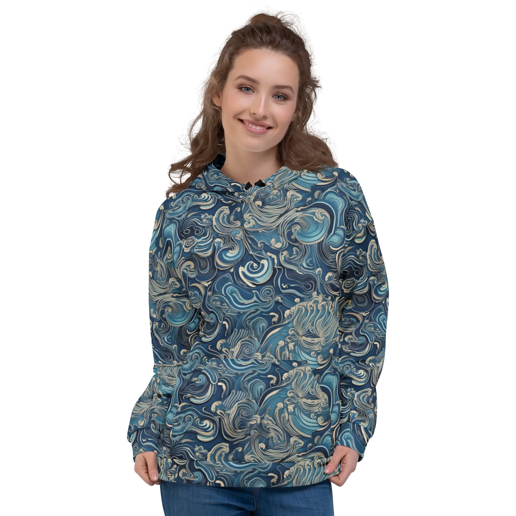 Tidal Arabesque on Hoodie — Front