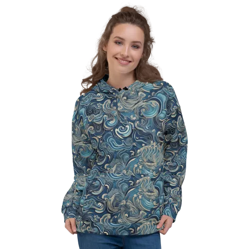 Tidal Arabesque on a Hoodie