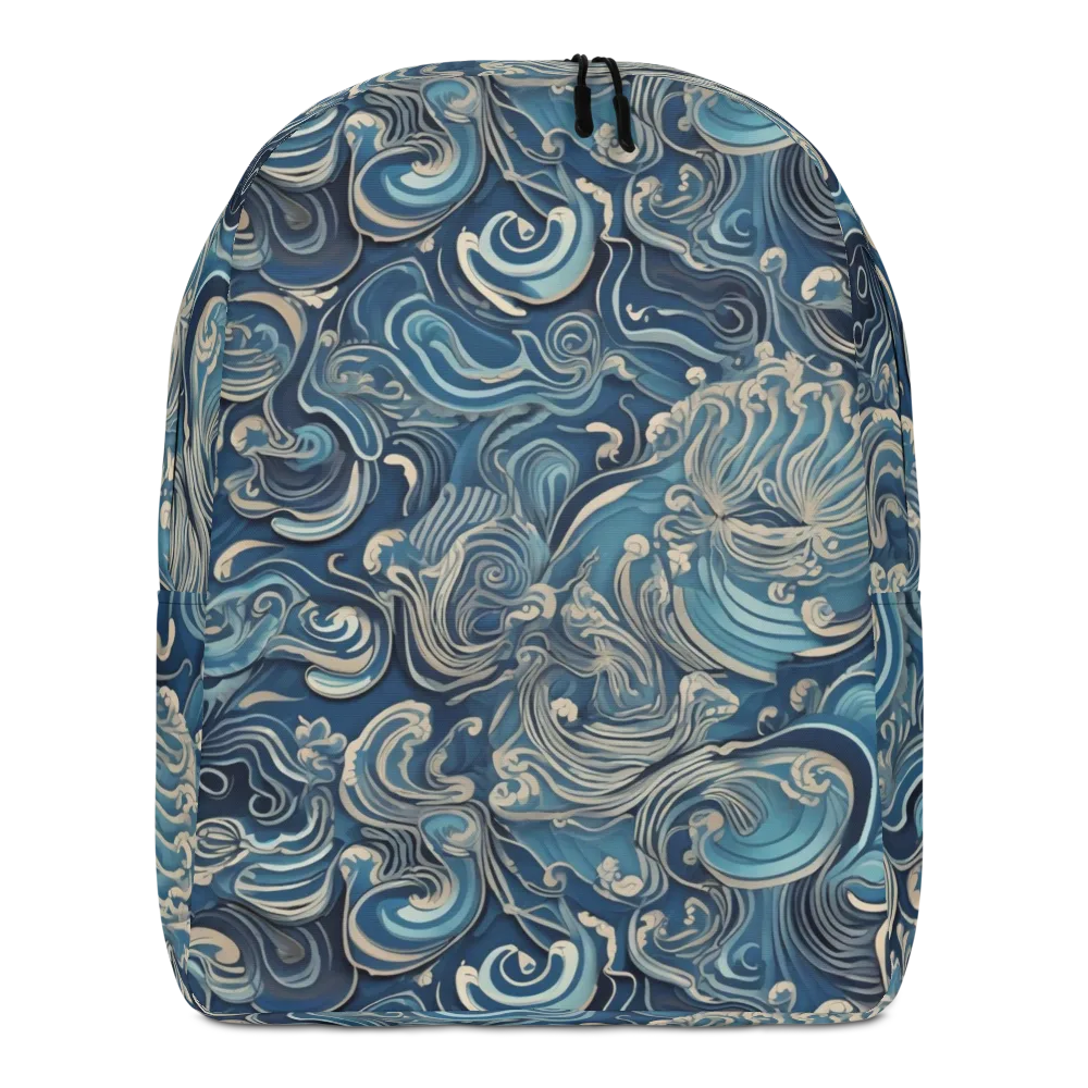 Tidal Arabesque on Minimalist Backpack — Front