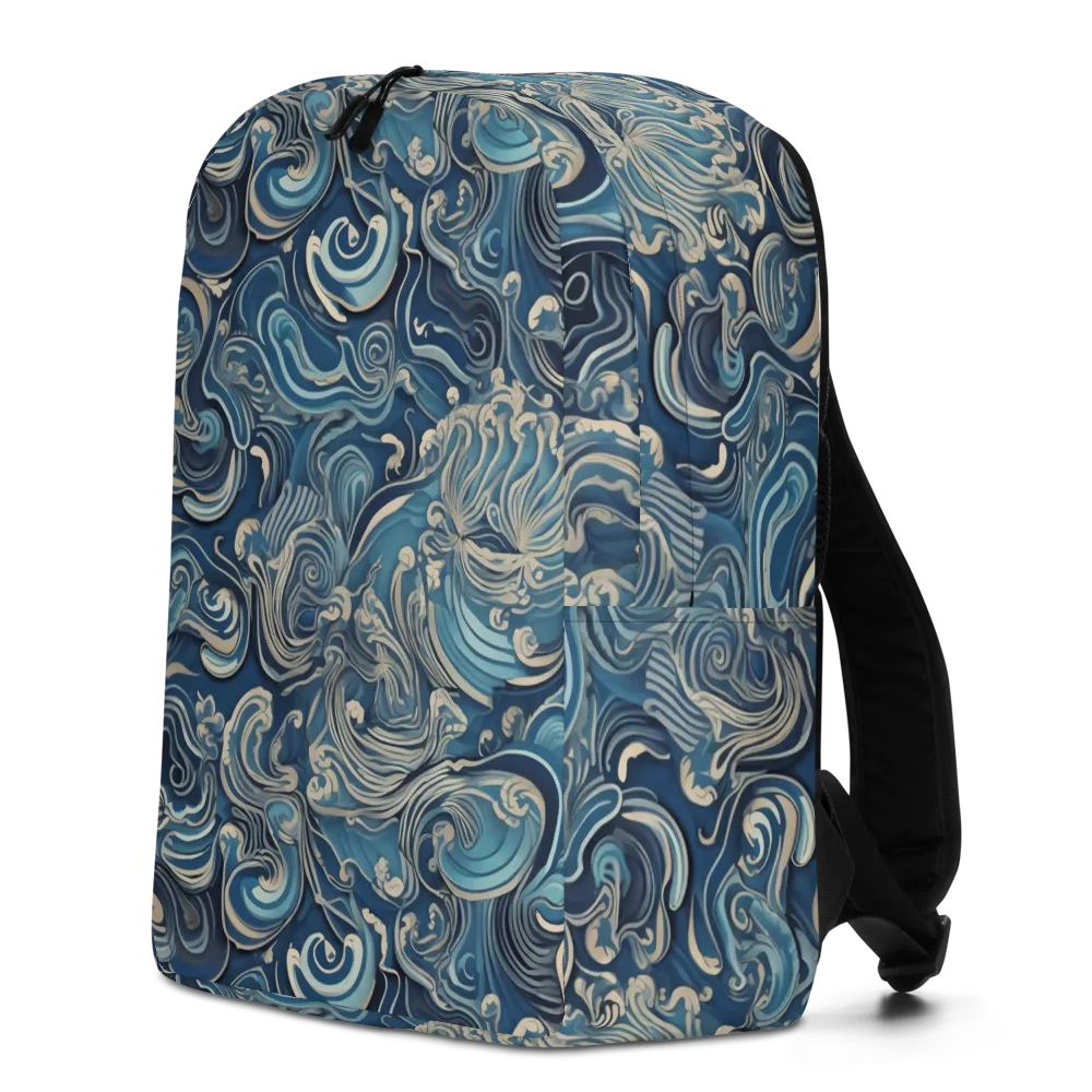 Tidal Arabesque on Minimalist Backpack — Left