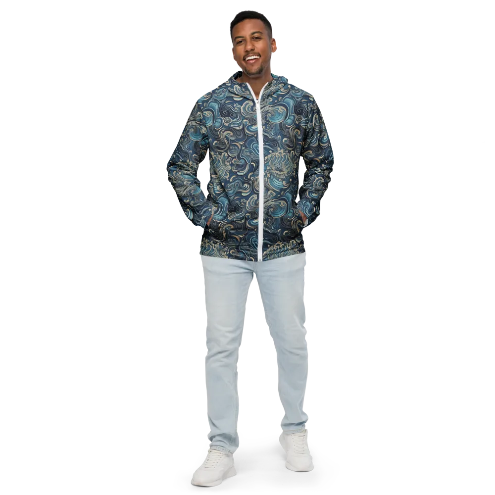 Tidal Arabesque on Men's Windbreaker — Front