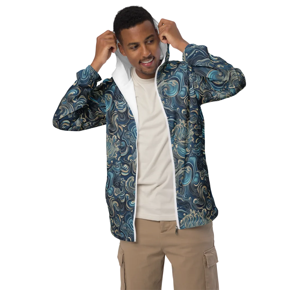 Tidal Arabesque on Men's Windbreaker — Front