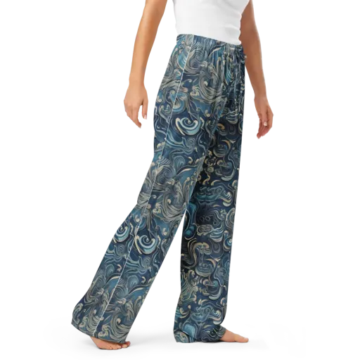 Tidal Arabesque on a Women's Pajama Pants