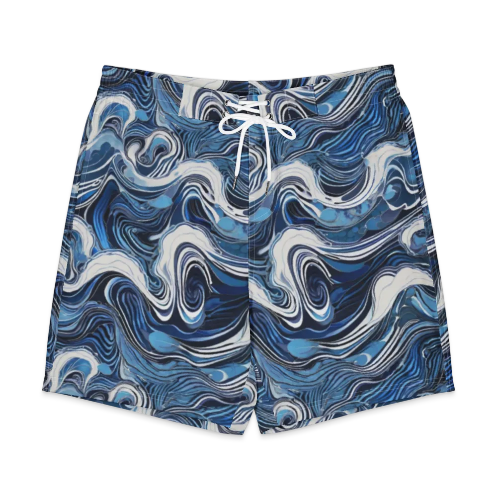 Tidal Marble on Men's Board Shorts — Front