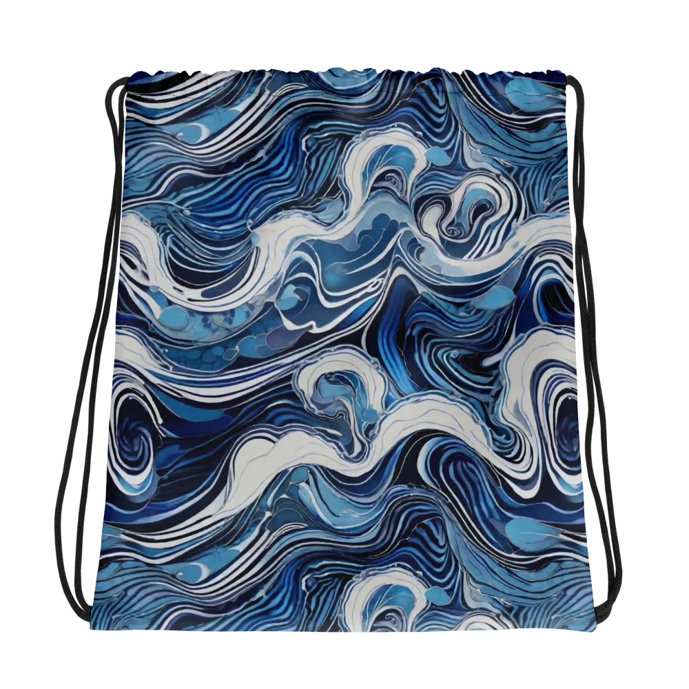 Tidal Marble on Drawstring Bag — Photo