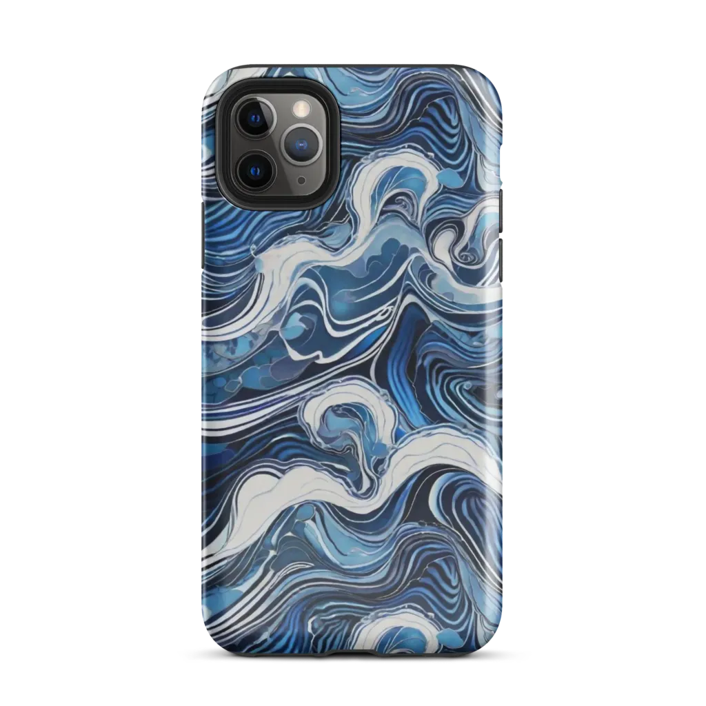 Tidal Marble on Tough Case for iPhone® — Front