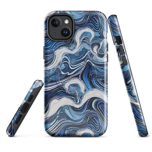 Tidal Marble on a MagSafe Tough Case for iPhone®