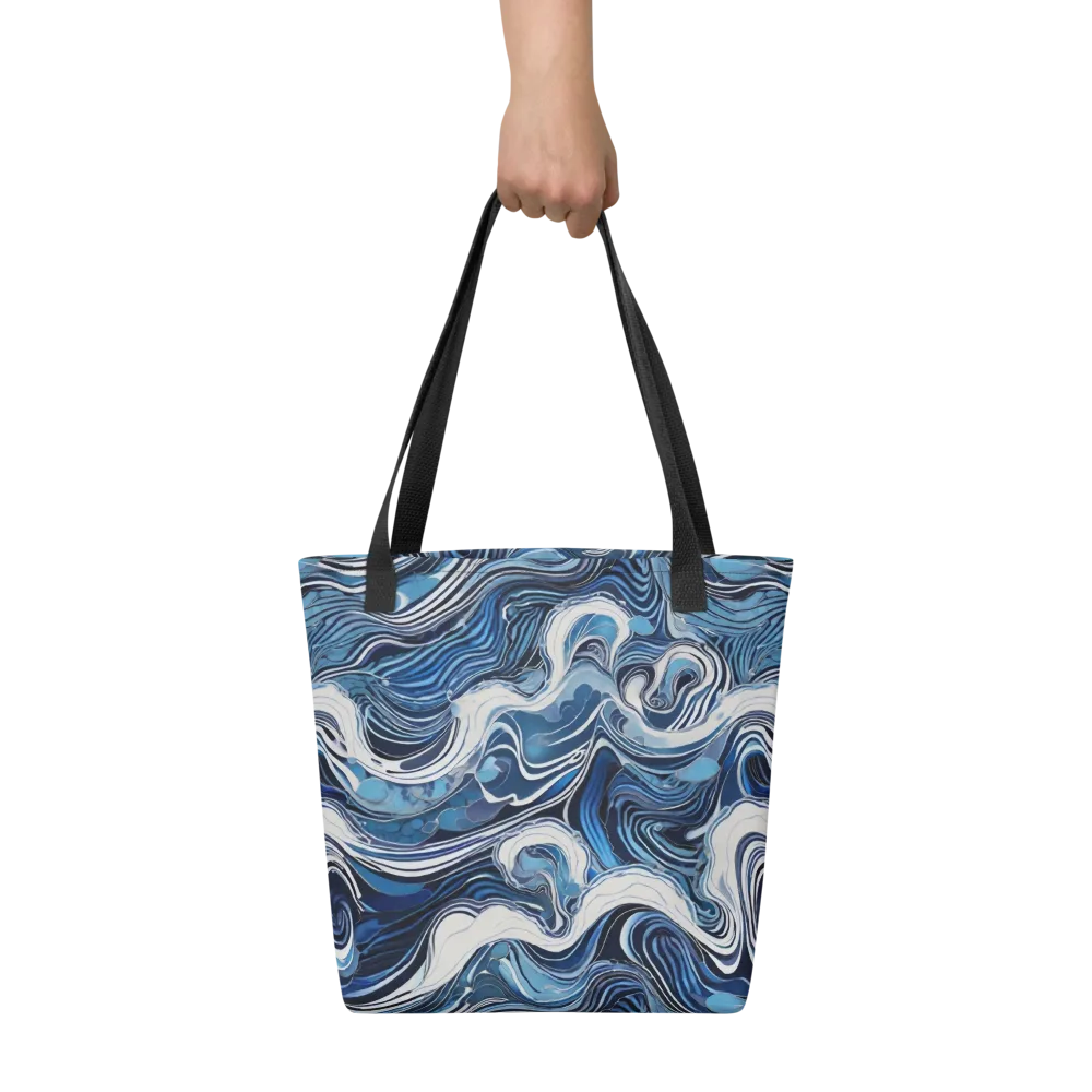 Tidal Marble on Tote Bag — Front