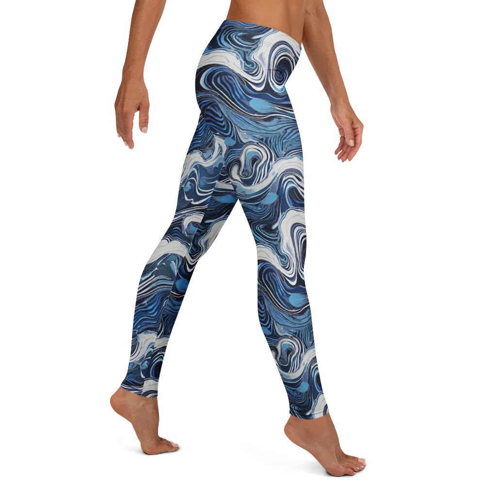 Tidal Marble on Leggings — Right