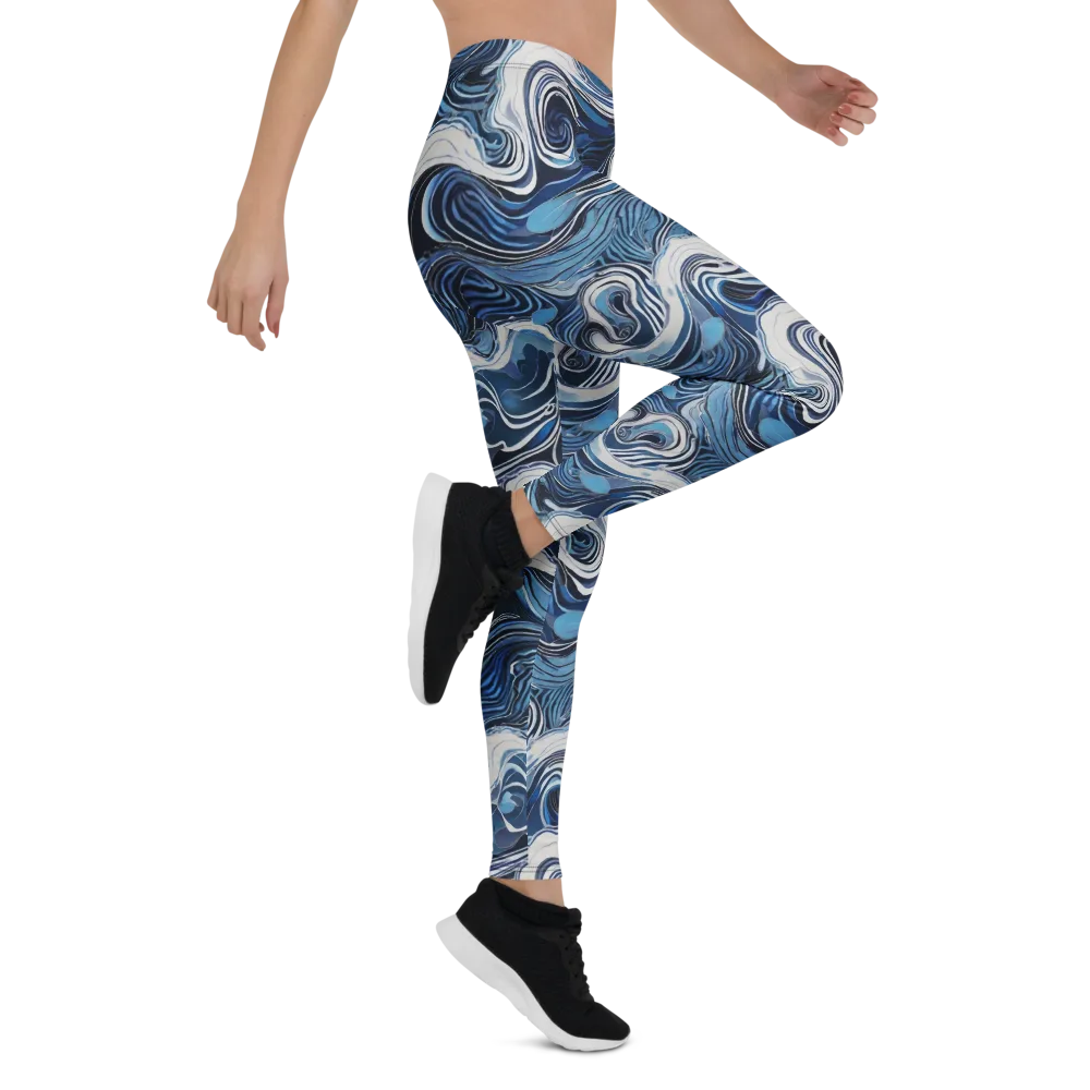 Tidal Marble on Leggings — Right