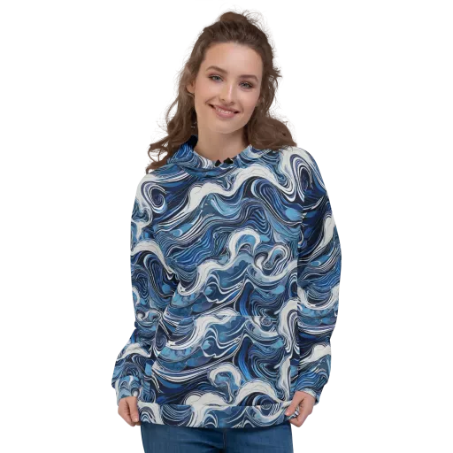 Tidal Marble on a Hoodie