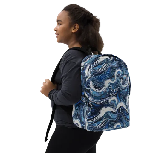 Tidal Marble on a Minimalist Backpack