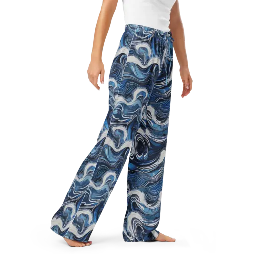 Tidal Marble on a Women's Pajama Pants