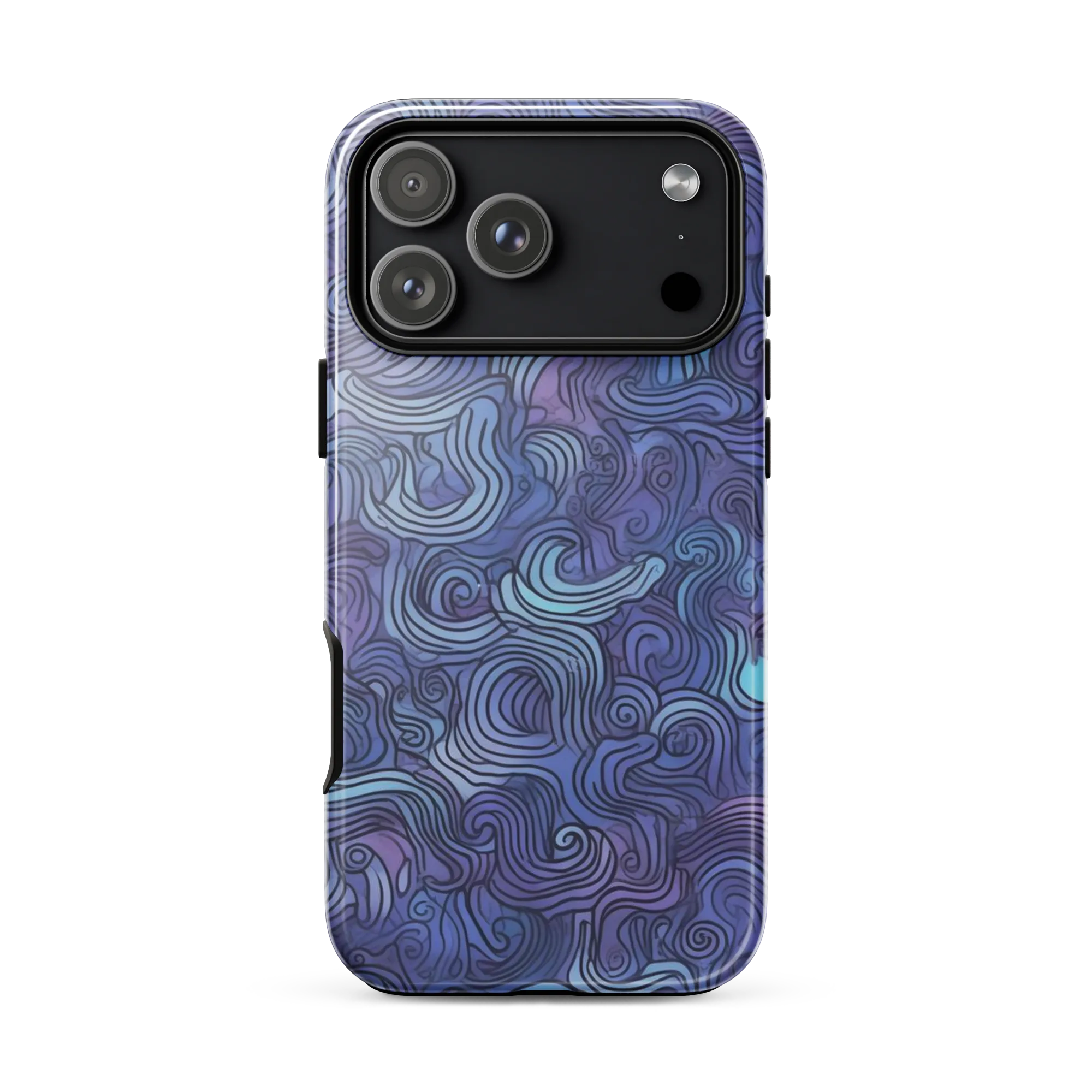 Blue Hour Waves on Tough Case for iPhone® — Front