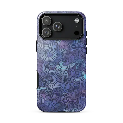 Blue Hour Waves on a Tough Case for iPhone®