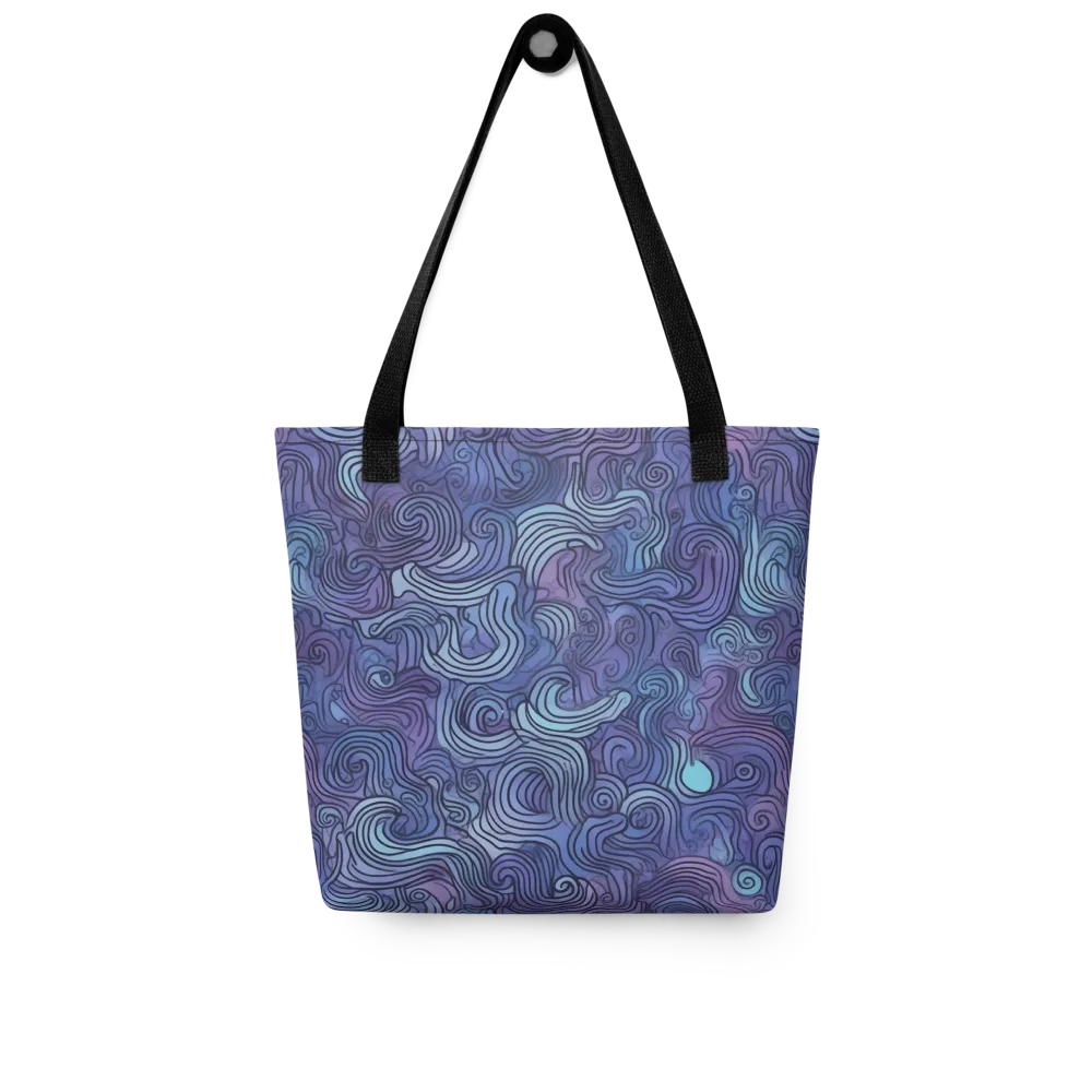 Blue Hour Waves on Tote Bag — Front