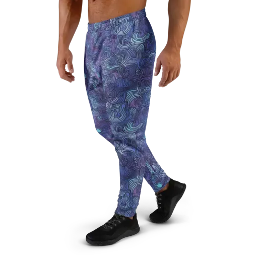 Blue Hour Waves on a Men's Joggers