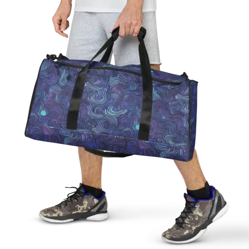 Blue Hour Waves on a Duffle Bag