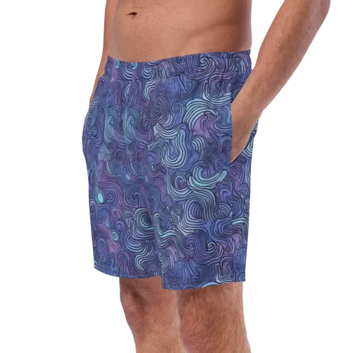 Blue Hour Waves on a Swim Trunks