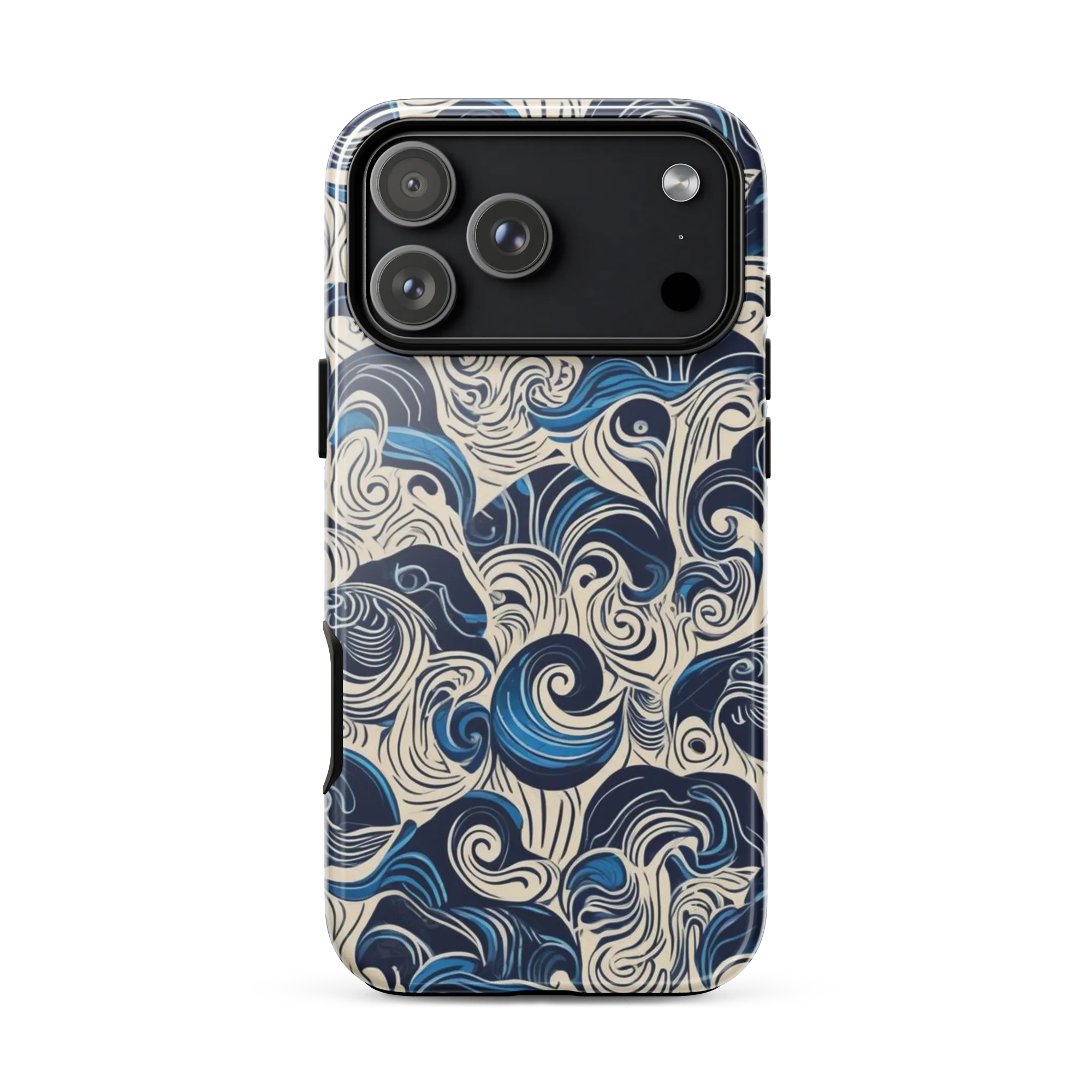 Indigo Tidal Bloom on Tough Case for iPhone® — Front