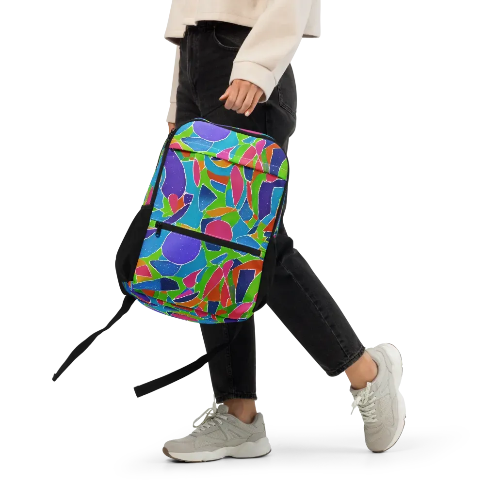 Vivid Fragments on Utility Backpack — Front
