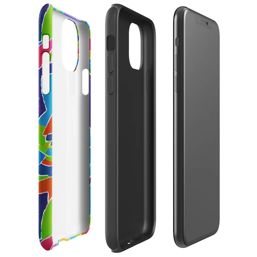 Vivid Fragments on Tough Case for iPhone® — Right