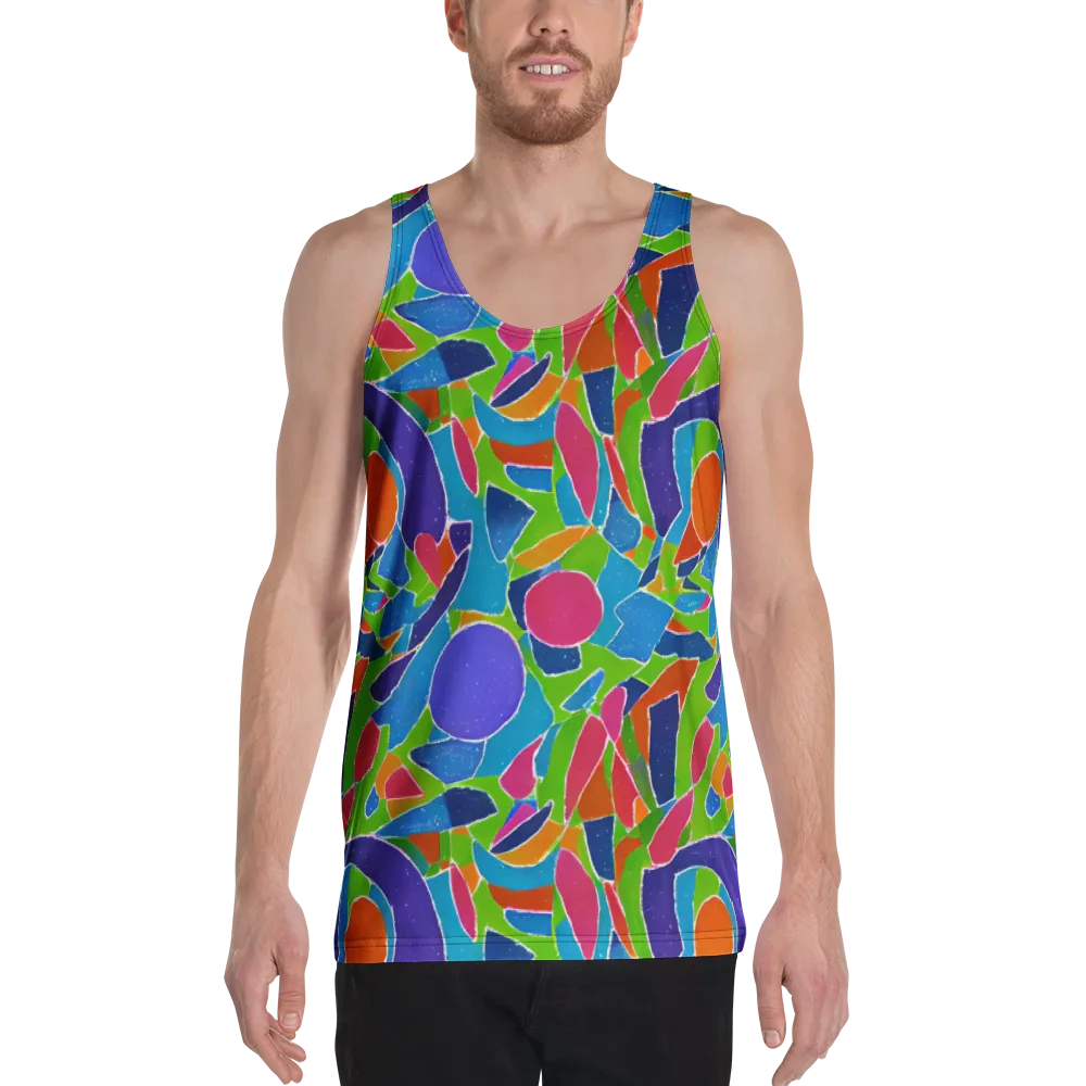 Vivid Fragments on Men's Tank Top — Front