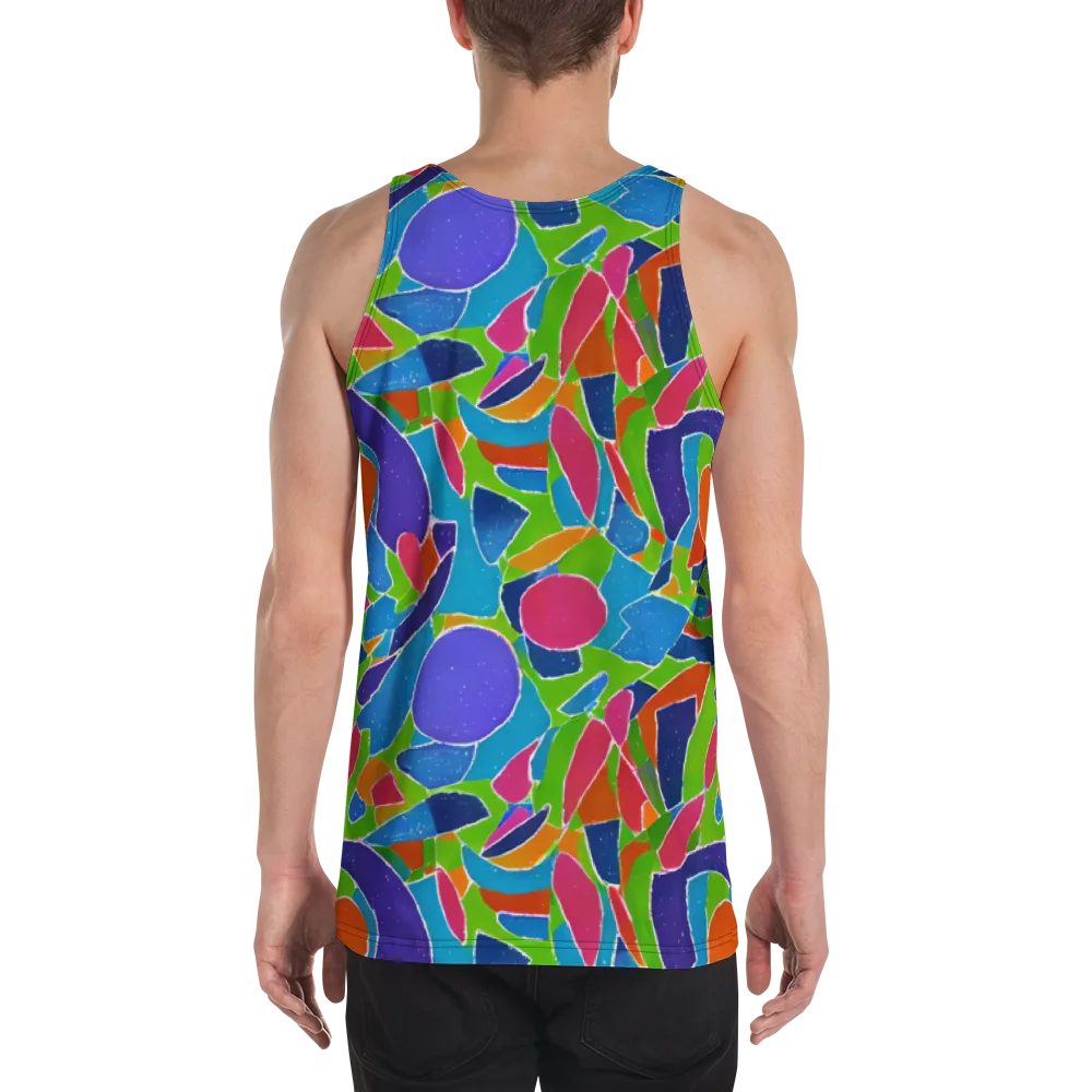Vivid Fragments on Men's Tank Top — Back