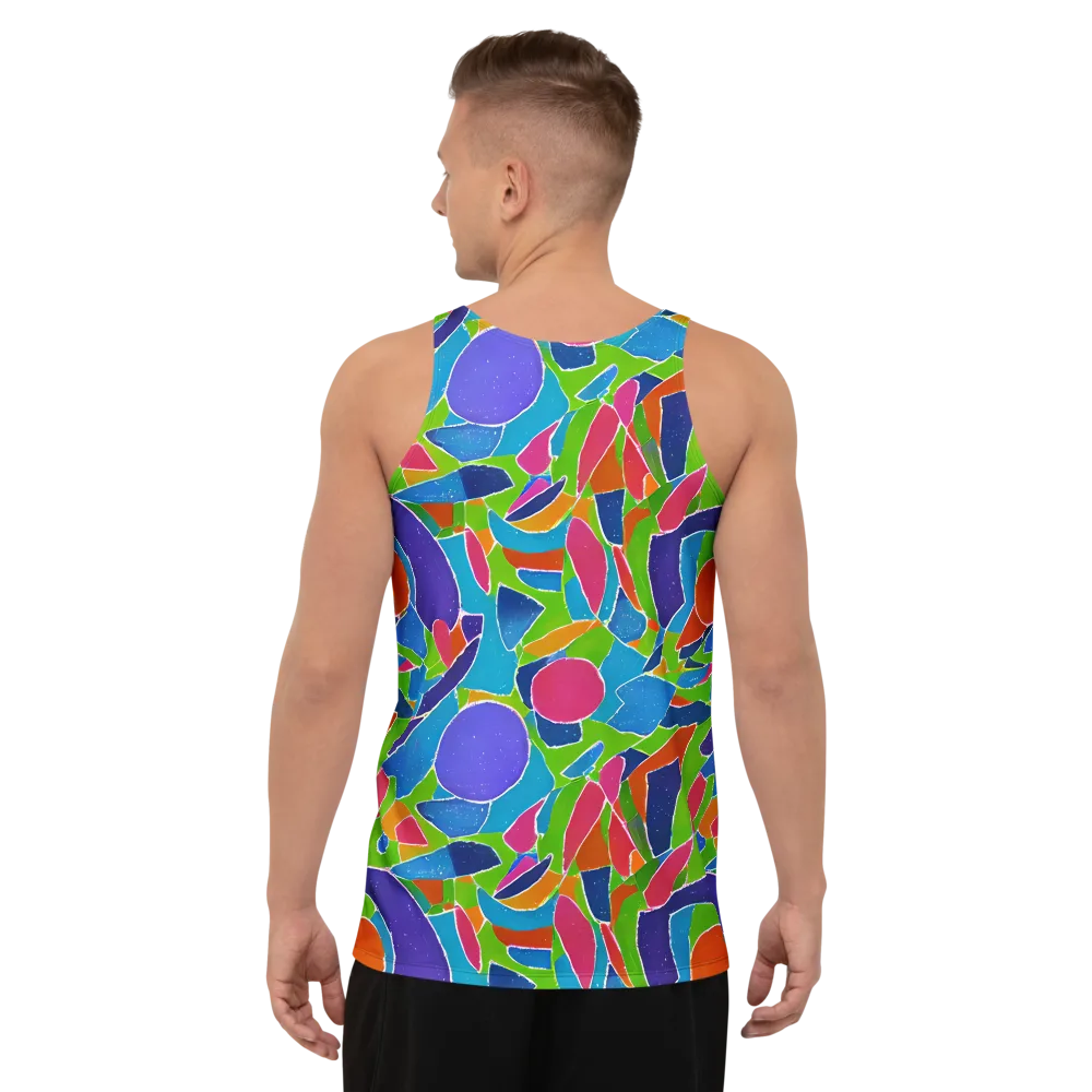 Vivid Fragments on Men's Tank Top — Back