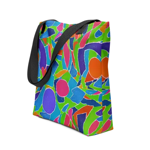 Vivid Fragments on a Tote Bag